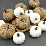 Rustic Harvest Foam Artificial Pumpkins for Halloween Decorations Decor