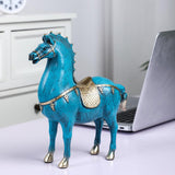 Horse Figurine Decoration Bookshelf Statue Tabletop Sculpture Home Ornaments Standing