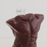 Male's Body Wax Scented Candle Human Body Curve Home Decor Red