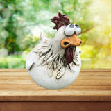 Maxbell Chicken Garden Statue Decor Craft Hen Sculpture Animal Garden Yard Lawn B