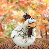 Maxbell Chicken Garden Statue Decor Craft Hen Sculpture Animal Garden Yard Lawn B