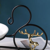Iron Oil Burner Scented Wax Melt Candle Holder Oil Warmer Censer Home Decor Black