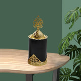 Metal Incense Burner Frankincense Portable Oil Diffuser for Aromatherapy black