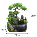 Maxbell Table Fountain Rockery Landscape Bonsai Statue Spray Water Fountain No Fog