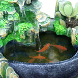 Maxbell Table Fountain Rockery Landscape Bonsai Statue Spray Water Fountain No Fog