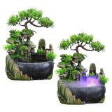 Maxbell Table Fountain Rockery Landscape Bonsai Statue Spray Water Fountain No Fog