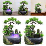 Maxbell Table Fountain Rockery Landscape Bonsai Statue Spray Water Fountain No Fog