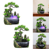 Maxbell Table Fountain Rockery Landscape Bonsai Statue Spray Water Fountain No Fog