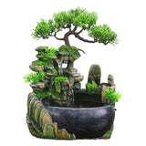 Maxbell Table Fountain Rockery Landscape Bonsai Statue Spray Water Fountain No Fog