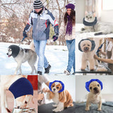 Maxbell Dog Ear Wrap Dog Costume Winter Snood Headband for Noise Protection  S Grey