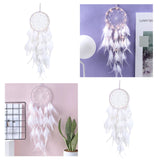 Maxbell Woven Dream Catcher Chic Tapestries Wall Hanging Bedroom Decor with Light Without Light