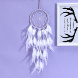 Maxbell Woven Dream Catcher Chic Tapestries Wall Hanging Bedroom Decor with Light Without Light