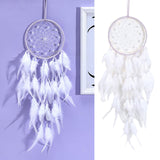 Maxbell Woven Dream Catcher Chic Tapestries Wall Hanging Bedroom Decor with Light Without Light