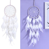 Maxbell Woven Dream Catcher Chic Tapestries Wall Hanging Bedroom Decor with Light Without Light