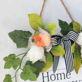 Maxbell Welcome Door Sign Wreaths Front Door Sign Decorations for Home Thanksgiving