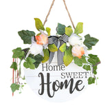 Maxbell Welcome Door Sign Wreaths Front Door Sign Decorations for Home Thanksgiving