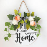 Maxbell Welcome Door Sign Wreaths Front Door Sign Decorations for Home Thanksgiving