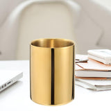 Maxbell Gold Pen Holder Makeup Brush Cup Flower Pot Pencil Storage Container Vase