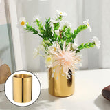 Maxbell Gold Pen Holder Makeup Brush Cup Flower Pot Pencil Storage Container Vase