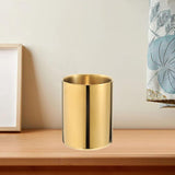 Maxbell Gold Pen Holder Makeup Brush Cup Flower Pot Pencil Storage Container Vase