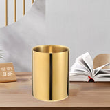 Maxbell Gold Pen Holder Makeup Brush Cup Flower Pot Pencil Storage Container Vase