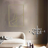 Maxbell Women Figure Art Print Aesthetic Line Drawing Gold Wall Decor Beautiful legs