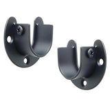 Maxbell 4x Wardrobe Pipe Bracket Flange Holder Wall Mount Heavy Duty Hanging 32mm