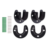 Maxbell 4x Wardrobe Pipe Bracket Flange Holder Wall Mount Heavy Duty Hanging 32mm