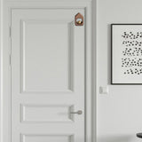 Maxbell Wind Chime with Brass Bell Hanging Walnut for Home Office Door  Black Walnut