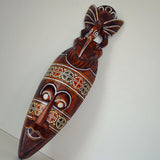 Maxbell Antique Old Collectible Decorative Hand Carved Wood African Masks  C-50CM