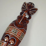 Maxbell Antique Old Collectible Decorative Hand Carved Wood African Masks  C-50CM