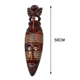 Maxbell Antique Old Collectible Decorative Hand Carved Wood African Masks  C-50CM