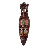 Maxbell Antique Old Collectible Decorative Hand Carved Wood African Masks  C-50CM