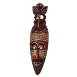 Maxbell Antique Old Collectible Decorative Hand Carved Wood African Masks  C-50CM