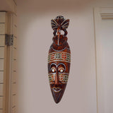 Maxbell Antique Old Collectible Decorative Hand Carved Wood African Masks  C-50CM