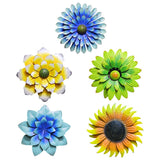 Maxbell Metal Wall Hanging Floral 3D Garden Fence Art for Indoor Outdoors Cineraria