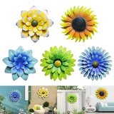 Maxbell Metal Wall Hanging Floral 3D Garden Fence Art for Indoor Outdoors Cineraria