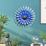 Maxbell Metal Wall Hanging Floral 3D Garden Fence Art for Indoor Outdoors Cineraria
