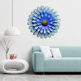 Maxbell Metal Wall Hanging Floral 3D Garden Fence Art for Indoor Outdoors Cineraria