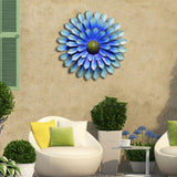Maxbell Metal Wall Hanging Floral 3D Garden Fence Art for Indoor Outdoors Cineraria