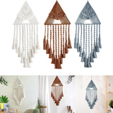 Maxbell Hand Woven Dream Catcher Macrame Wall Hanging Boho Tapestry for Home Decor White