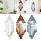 Maxbell Hand Woven Dream Catcher Macrame Wall Hanging Boho Tapestry for Home Decor White