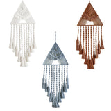 Maxbell Hand Woven Dream Catcher Macrame Wall Hanging Boho Tapestry for Home Decor White