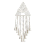 Maxbell Hand Woven Dream Catcher Macrame Wall Hanging Boho Tapestry for Home Decor White