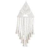 Maxbell Hand Woven Dream Catcher Macrame Wall Hanging Boho Tapestry for Home Decor White