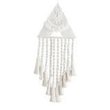 Maxbell Hand Woven Dream Catcher Macrame Wall Hanging Boho Tapestry for Home Decor White