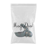 Maxbell Resin Hippopotamus Statue Key Storage Figurine Sculpture Home Office Decors Blue Green
