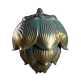 Maxbell Incense Holder Decorative Backflow Tea Ceremony for Office Lotus heart