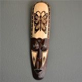 Maxbell African Masks Solid Wood Carving Aboriginal Statue Animal Totem for Bar