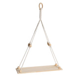 Maxbell Boho Style Tapestry Wall Shelf Woven Cotton Rope Plant Rack Home Decoration